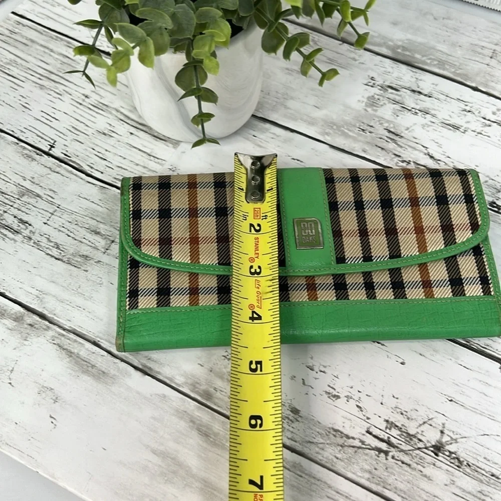 Daks Plaid Green long Wallet